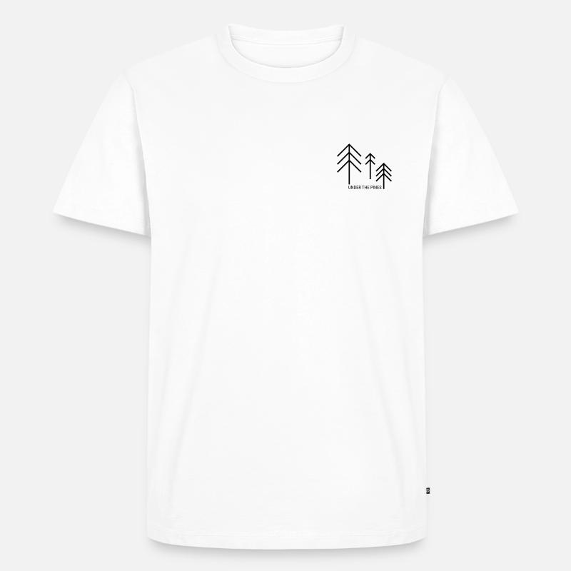 Pines - Männer Premium Bio T-Shirt - Weiß
