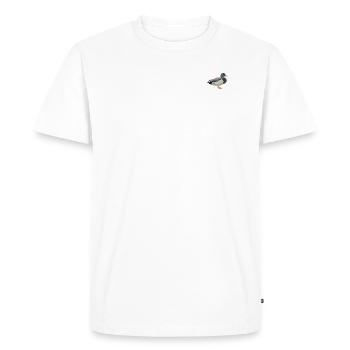 mallard - Men's Premium Organic T-Shirt - white - Front - Nico (187cm)