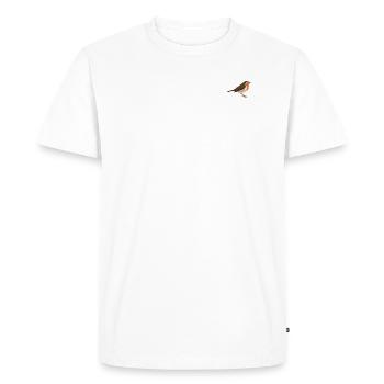 Rouge-gorge - T-shirt Premium bio Homme - blanc - Devant - Nico (187cm)