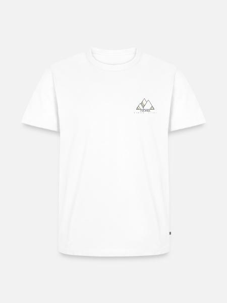 Minimalistisches Ischgl-Logo - Männer Premium Bio T-Shirt - Weiß