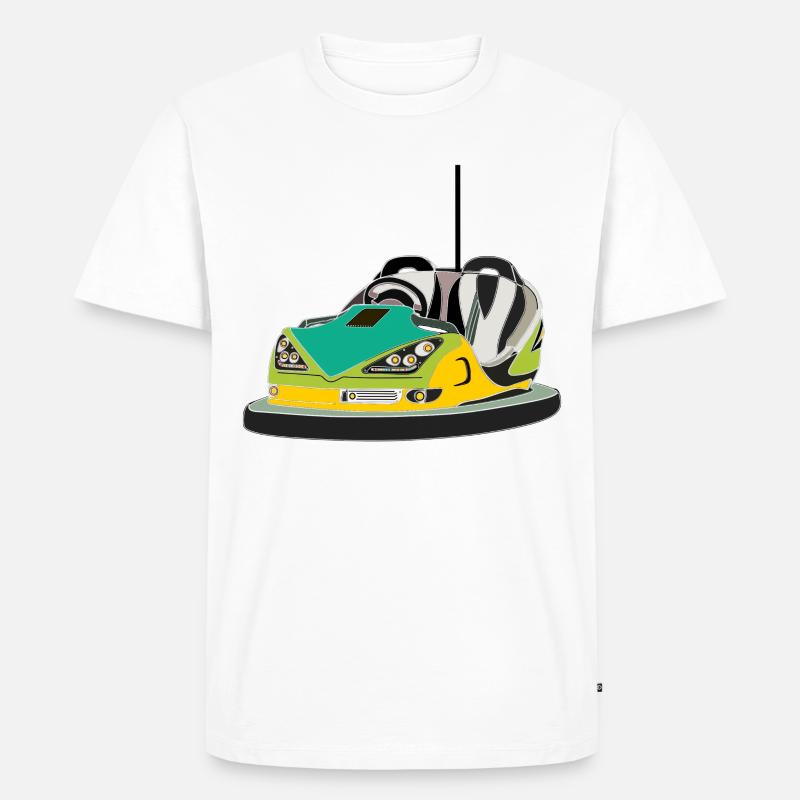 kirmes boxauto fahrgeschäft - Männer Premium Bio T-Shirt - Weiß