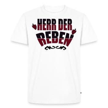 Vigneron, seigneur de la vigne, chemise de vigneron - T-shirt Premium bio Homme - blanc - Devant - Nico (187cm)