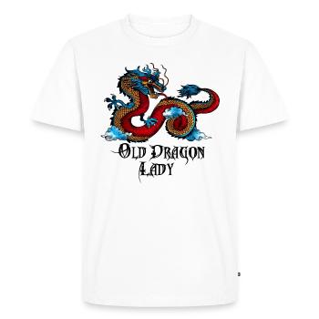 Dragon, Dame De Dragon, Chemise Cadeau Dragon Fantastique - T-shirt Premium bio Homme - blanc - Devant - Nico (187cm)