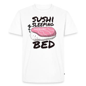 slepping sushi, sleep, japan, japanese, food, anime - Men's Premium Organic T-Shirt - white - Front - Nico (187cm)