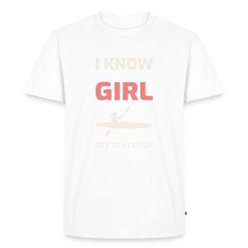 Kayaking Funny - Men's Premium Organic T-Shirt - white - Front - Nico (187cm)