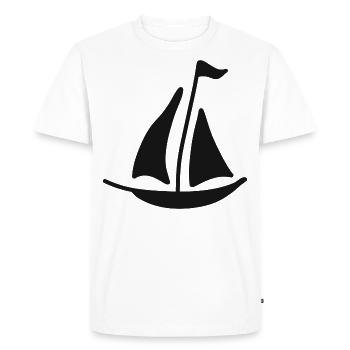 Voile voile sport marin bateau à voile capitaine - T-shirt Premium bio Homme - blanc - Devant - Nico (187cm)