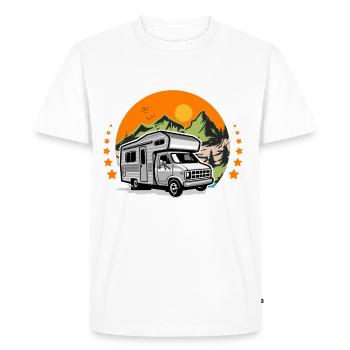 Camping Camper Campen - T-shirt Premium bio Homme - blanc - Devant - Nico (187cm)