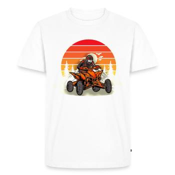 Quad VTT Tout-terrain Quad Riders - T-shirt Premium bio Homme - blanc - Devant - Nico (187cm)