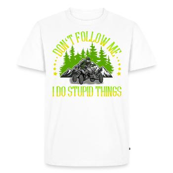 Quad VTT Tout-terrain Quad Riders - T-shirt Premium bio Homme - blanc - Devant - Nico (187cm)
