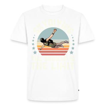 Skydiving Parachuting Parachute - Men's Premium Organic T-Shirt - white - Front - Nico (187cm)
