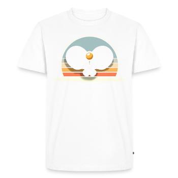 Équipe de tennis de table - T-shirt Premium bio Homme - blanc - Devant - Nico (187cm)