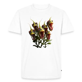 Morts-vivants et affamés - T-shirt Premium bio Homme - blanc - Devant - Nico (187cm)