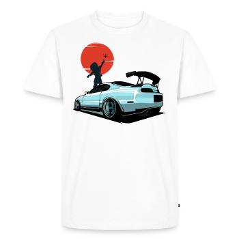 DREAMS COME TRUE - Men's Premium Organic T-Shirt - white - Front - Nico (187cm)