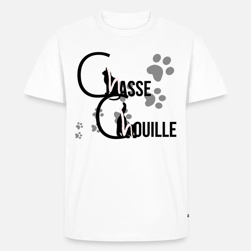 Jagd Chouille - Männer Premium Bio T-Shirt - Weiß