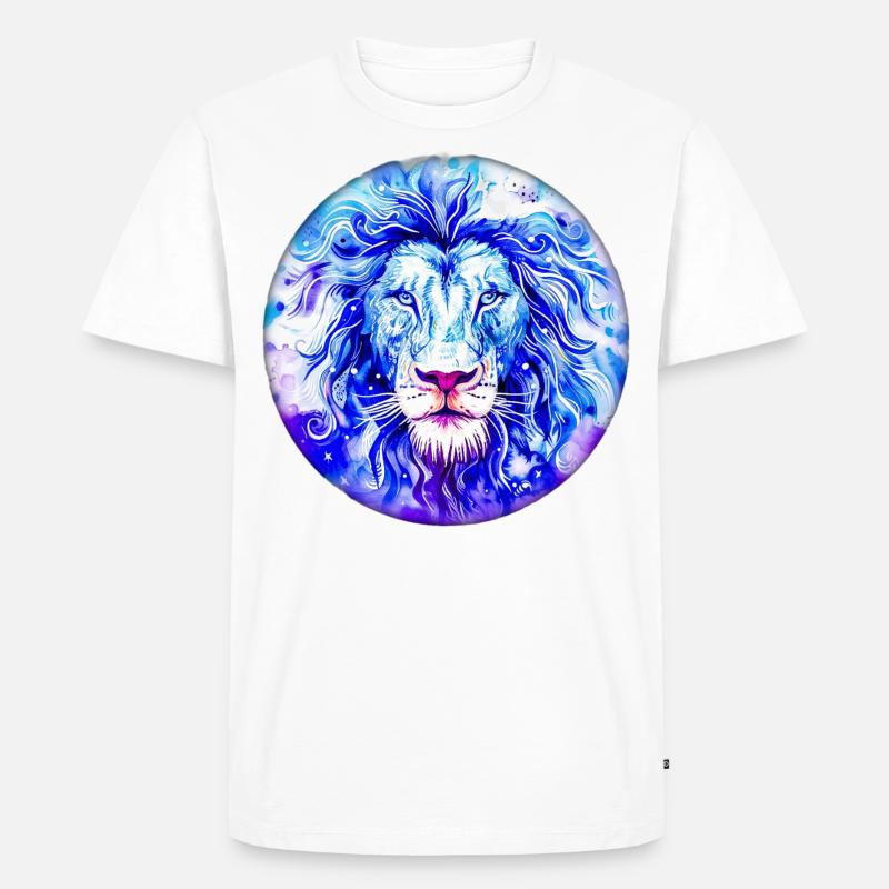 Sternzeichen Löwe - Männer Premium Bio T-Shirt - Weiß