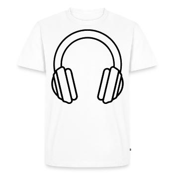 Gaming headset - Men's Premium Organic T-Shirt - white - Front - Nico (187cm)