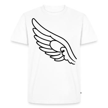 Ailes d'ange - T-shirt Premium bio Homme - blanc - Devant - Nico (187cm)