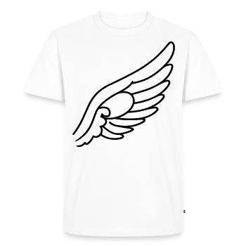 Ailes d'ange - T-shirt Premium bio Homme - blanc - Devant - Nico (187cm)