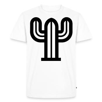 Cactus - T-shirt Premium bio Homme - blanc - Devant - Nico (187cm)