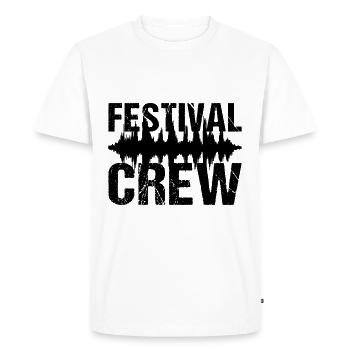 Festival Crew Music Festival Party - T-shirt Premium bio Homme - blanc - Devant - Nico (187cm)