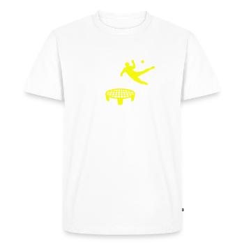 Spikeball Roundnet Spikeball Player - Men's Premium Organic T-Shirt - white - Front - Nico (187cm)