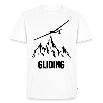 Pilote de planeur planeur planeur - T-shirt Premium bio Homme - blanc - Devant - Nico (187cm)