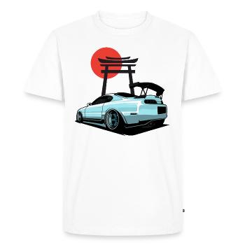 JDM MARK 4 - Men's Premium Organic T-Shirt - white - Front - Nico (187cm)