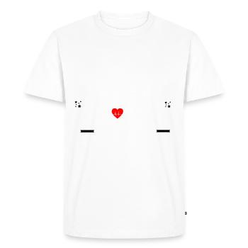 Meilleur Papa du monde - T-shirt Premium bio Homme - blanc - Devant - Nico (187cm)