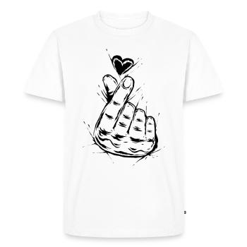 K-Pop - T-shirt Premium bio Homme - blanc - Devant - Nico (187cm)
