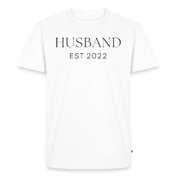 Mari Est 2022 Mariage Mariage Pour Marié - T-shirt Premium bio Homme - blanc - Devant - Nico (187cm)