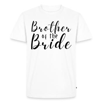Enterrement de vie de garçon de mariage du frère de la mariée - T-shirt Premium bio Homme - blanc - Devant - Nico (187cm)