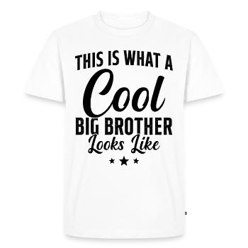 Big Brother Gift Humor - Men's Premium Organic T-Shirt - white - Front - Nico (187cm)