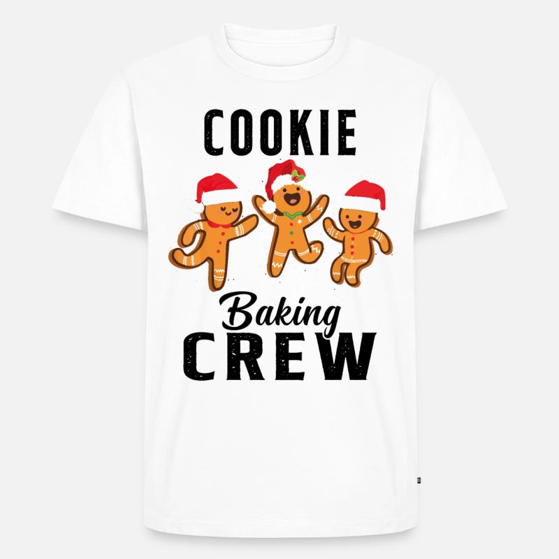 Cookie Baking Crew Cookie Geschenk - Männer Premium Bio T-Shirt - Weiß