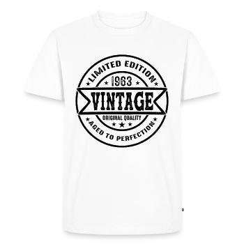 1963 Vintage Original 1963 Birthday Gift - Men's Premium Organic T-Shirt - white - Front - Nico (187cm)