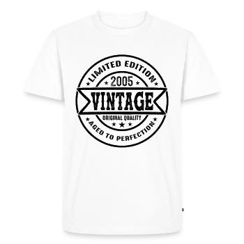 2005 Vintage Original 2005 Birthday Gift - Men's Premium Organic T-Shirt - white - Front - Nico (187cm)