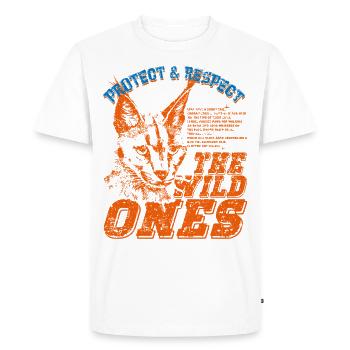 THE WILD ONES - Men's Premium Organic T-Shirt - white - Front - Nico (187cm)