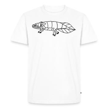 Quetzalcoatl Axolotl Aztecs Maya Ancient Inca Gesc - Men's Premium Organic T-Shirt - white - Front - Nico (187cm)