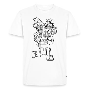 Xolotl Aztec God Nahuatl Maya Inca Toltecs - Men's Premium Organic T-Shirt - white - Front - Nico (187cm)