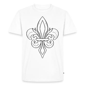 Symbole esthétique baroque Dark Academia - T-shirt Premium bio Homme - blanc - Devant - Nico (187cm)