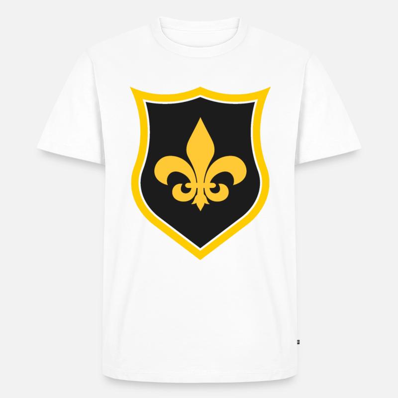 Fleur de Lys - Männer Premium Bio T-Shirt - Weiß