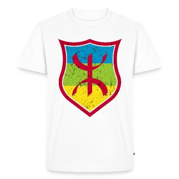 Amazigh - T-shirt Premium bio Homme - blanc - Devant - Nico (187cm)