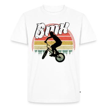 BMX / Bmx Bike / Bike / Gift / Cyclist - Men's Premium Organic T-Shirt - white - Front - Nico (187cm)