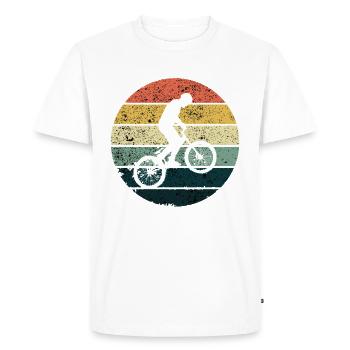 BMX / Bmx Bike / Bike / Gift / Cyclist - Men's Premium Organic T-Shirt - white - Front - Nico (187cm)