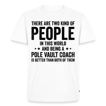 Fun Pole Vault Pole Vault - Men's Premium Organic T-Shirt - white - Front - Nico (187cm)