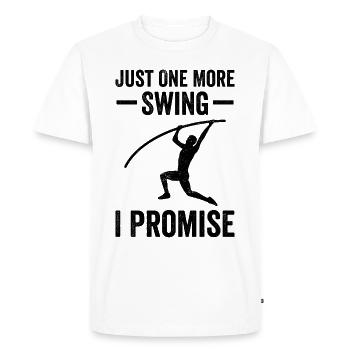 Saut à la perche amusant Saut à la perche - T-shirt Premium bio Homme - blanc - Devant - Nico (187cm)
