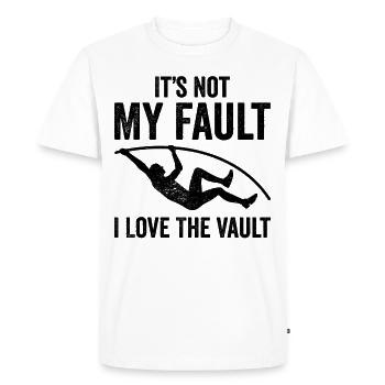 Fun pole vault - Men's Premium Organic T-Shirt - white - Front - Nico (187cm)