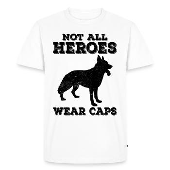 Police Officer Police Dog - Men's Premium Organic T-Shirt - white - Front - Nico (187cm)