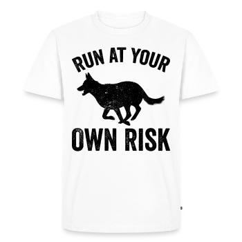 Police Officer Police Dog - Men's Premium Organic T-Shirt - white - Front - Nico (187cm)
