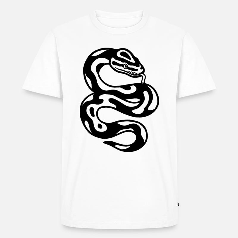 Serpent python puffer - T-shirt Premium bio Homme - blanc