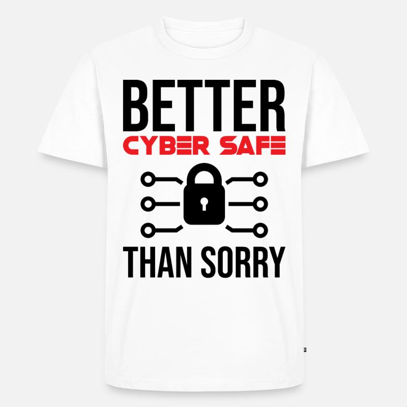 Cybersecurity Computer Security Cybersecurity - Men's Premium Organic T-Shirt - white